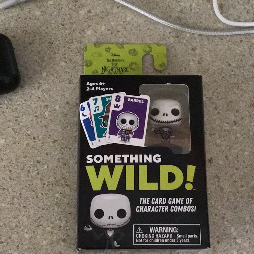 Disney nightmare before Christmas card game plus mini pop figure